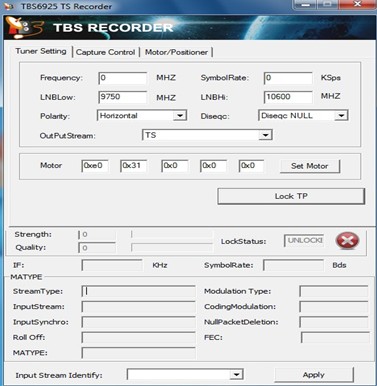 Use TBS6925-TSrecorder
