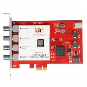 TBS6522 Multi Standard Dual Tuner PCI-e Card, DVB-S2X/S2/S/T2/T/C2/C/ISDB-T