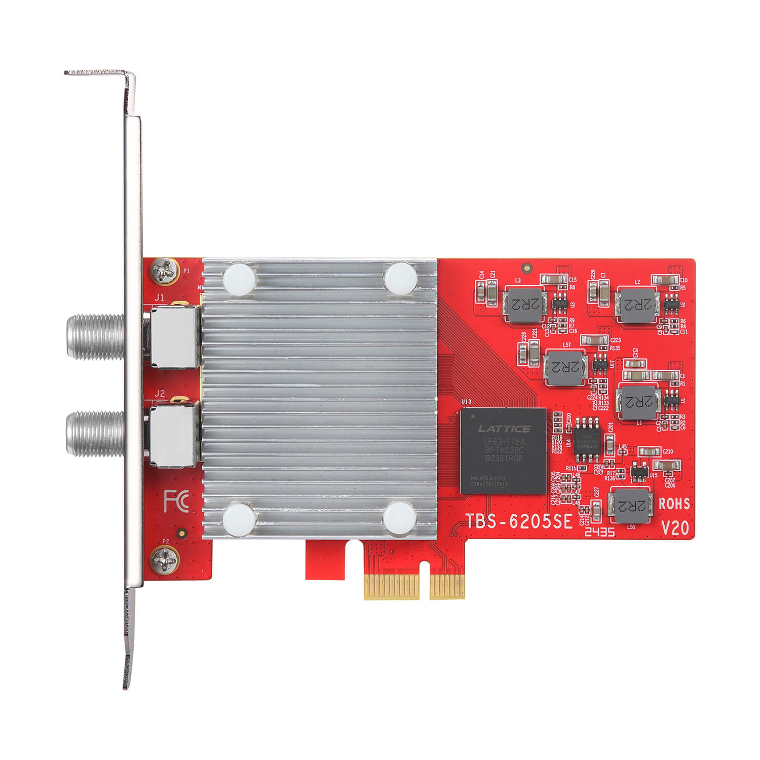 5 x TBS6205se DVB-T2 C2/ T/C(J.83A/B/C)/ ISDB-T/C /ATSC1.0 Quad TV Tuner Card