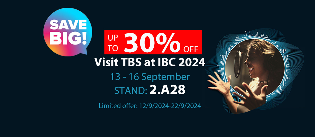 2024 TBS TECHNOLOGIESSTAND: 2.A28 13~16 SEPTERMBERRAI AMSTERDAM