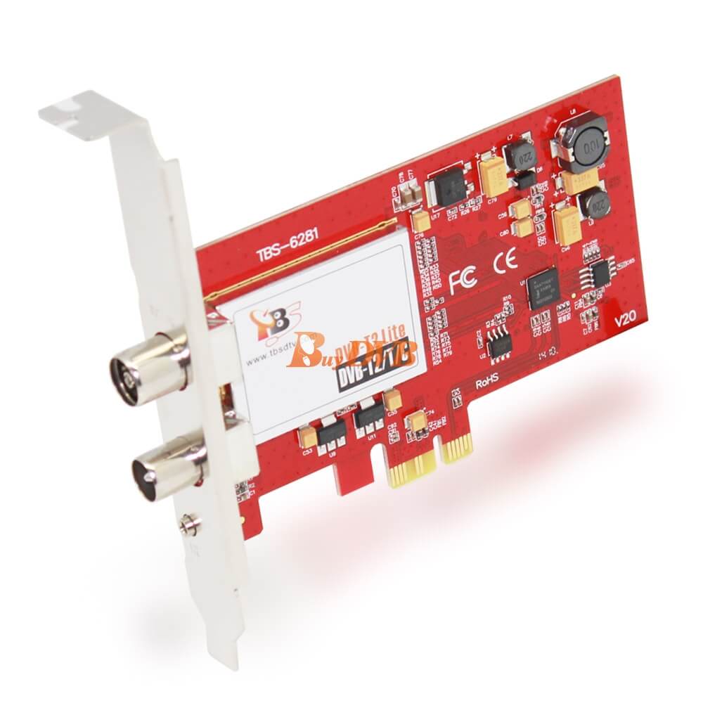  TBS 6281se V2 DVB-T2/C2/T/C (J.83A/B/C)/ISDB-T/C/ATSC1.0 TV  Dual Terrestre HD PCIe Tarjeta sintonizadora de TV : Electrónica