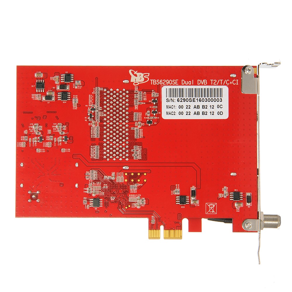 Tbs Dvb T T C Dual Tuner Dual Ci Pcie Card